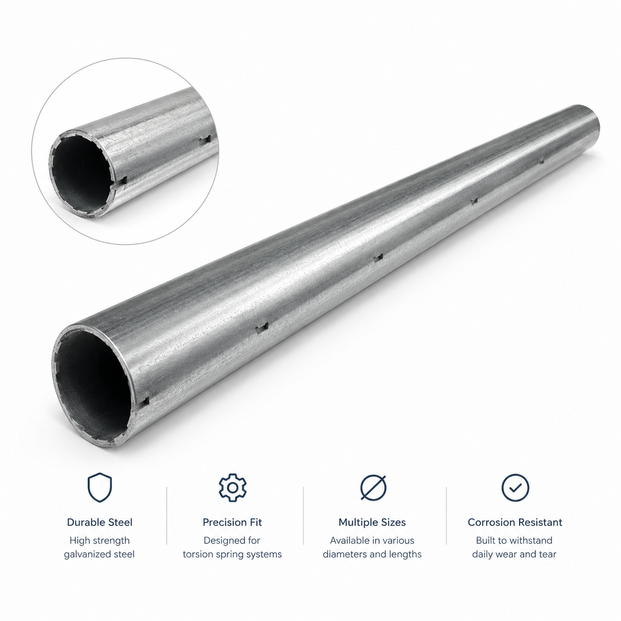 Garage Door Steel Torsion Shaft Tube